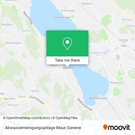 Abwasserreinigungsanlage Maur map