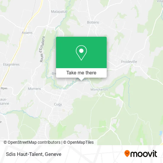 Sdis Haut-Talent map