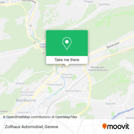Zollhaus Automobiel map