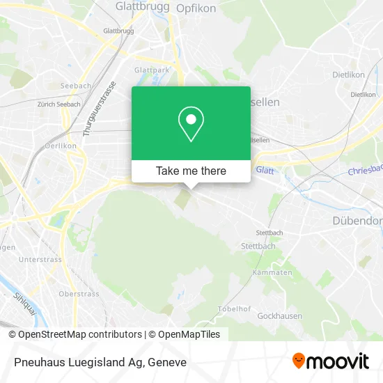 Pneuhaus Luegisland Ag map