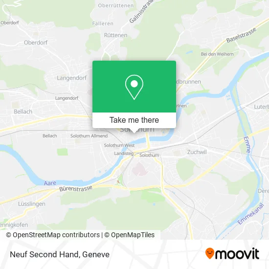 Neuf Second Hand map
