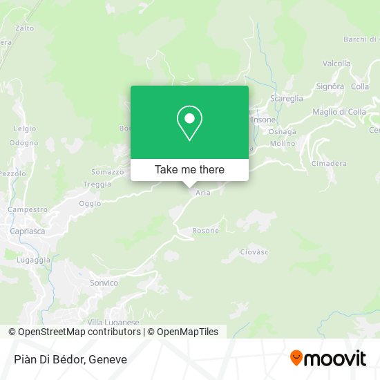 Piàn Di Bédor map
