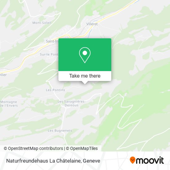 Naturfreundehaus La Châtelaine map