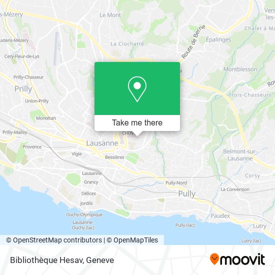 Bibliothèque Hesav map