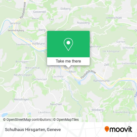 Schulhaus Hirsgarten map