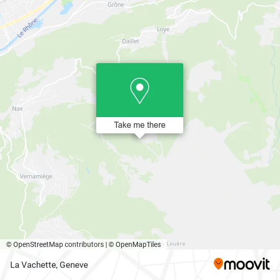 La Vachette map