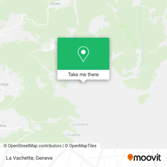 La Vachette map