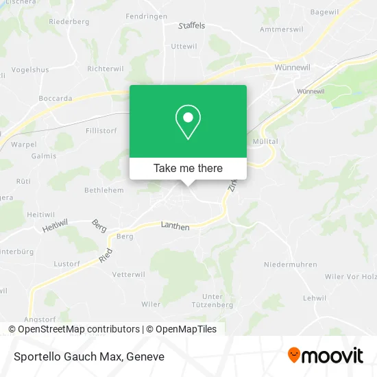 Sportello Gauch Max map