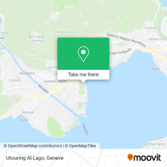 Utouring Al Lago map