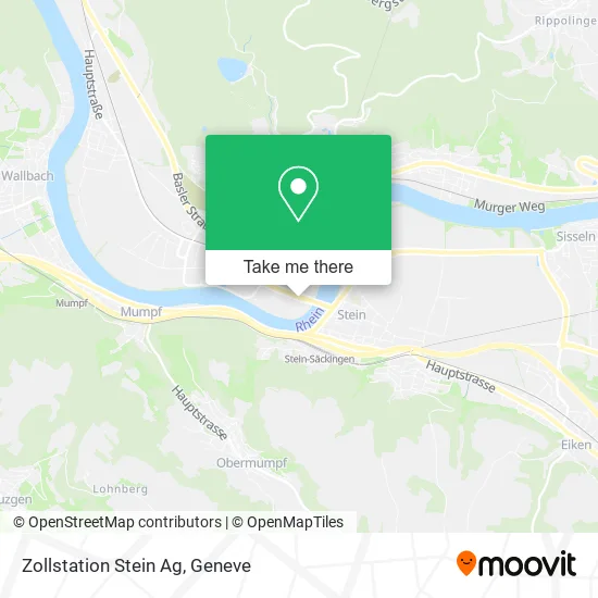 Zollstation Stein Ag map