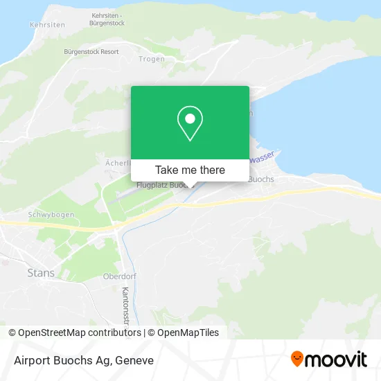 Airport Buochs Ag map