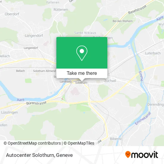Autocenter Solothurn map