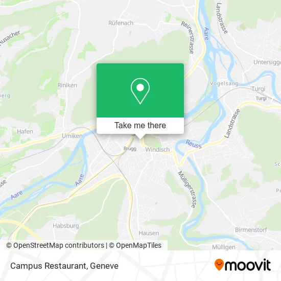 Campus Restaurant map