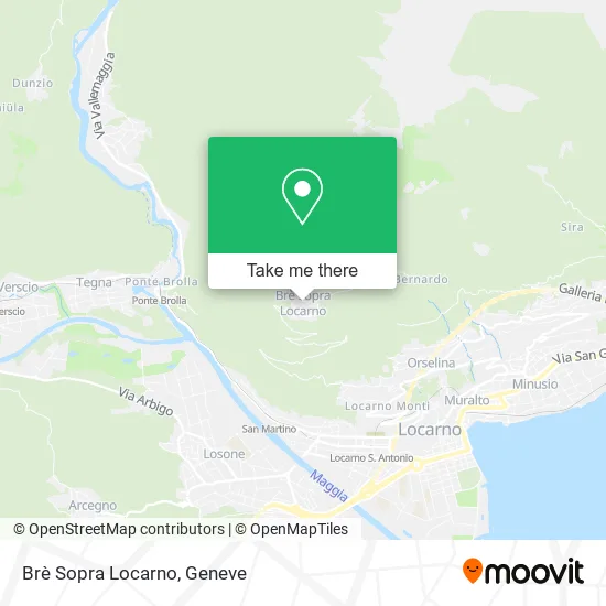 Brè Sopra Locarno map
