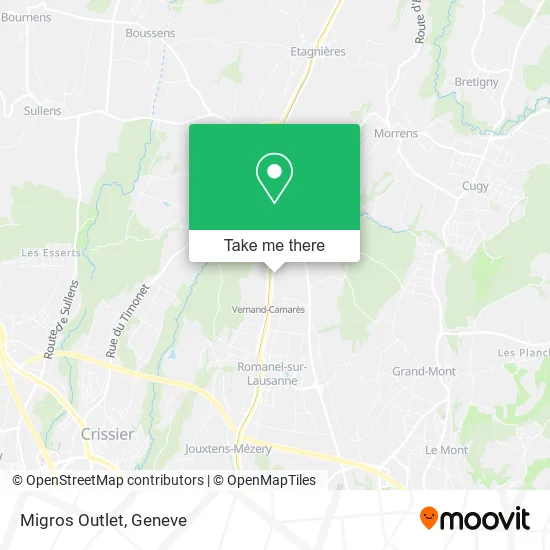 Migros Outlet map