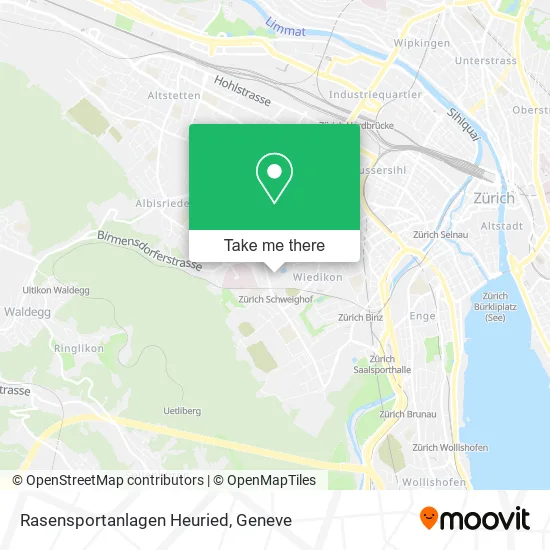 Rasensportanlagen Heuried map