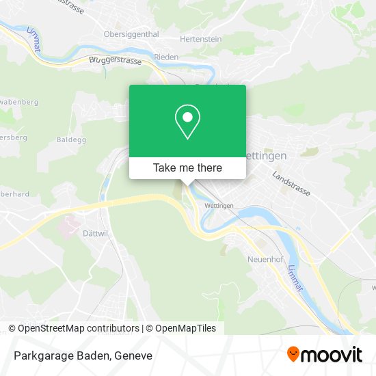 Parkgarage Baden map