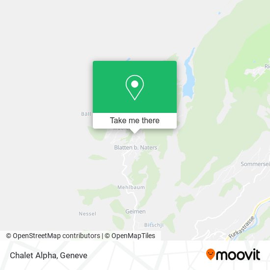 Chalet Alpha map
