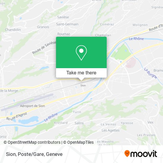 Sion, Poste/Gare map