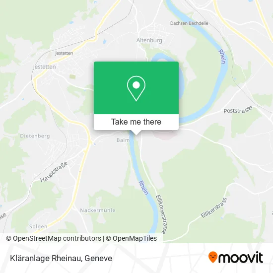 Kläranlage Rheinau map