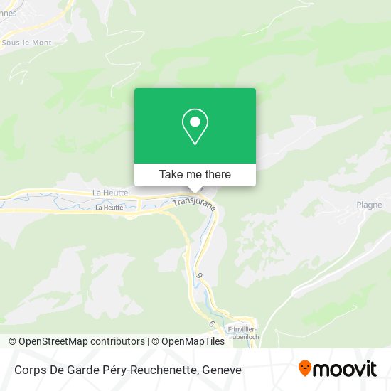 Corps De Garde Péry-Reuchenette map