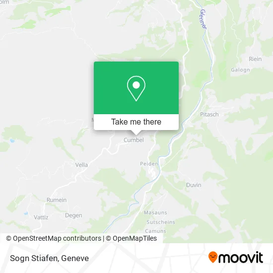 Sogn Stiafen map