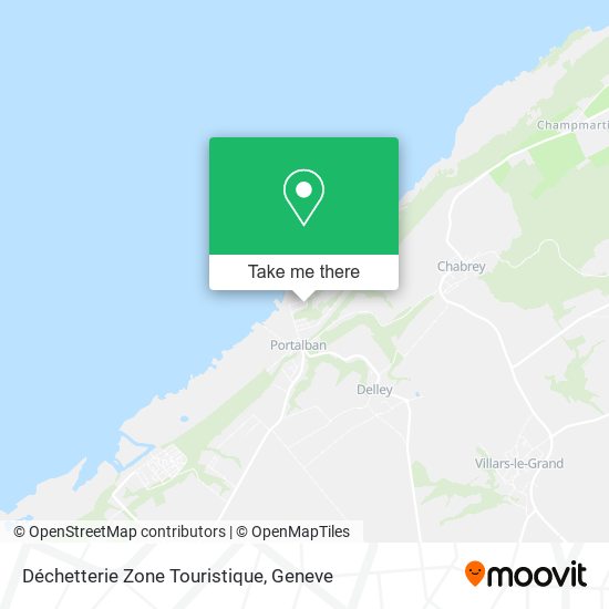 Déchetterie Zone Touristique map