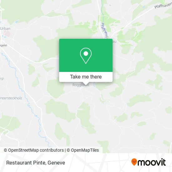 Restaurant Pinte map