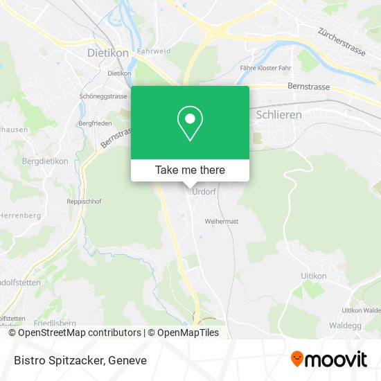 Bistro Spitzacker map
