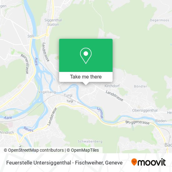 Feuerstelle Untersiggenthal - Fischweiher map