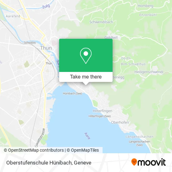 Oberstufenschule Hünibach map