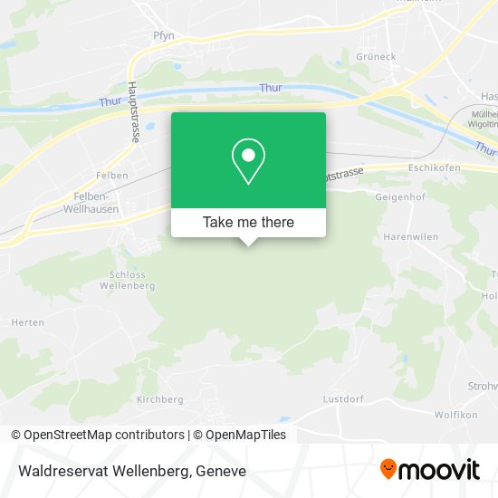 Waldreservat Wellenberg map