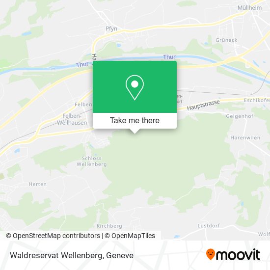 Waldreservat Wellenberg map