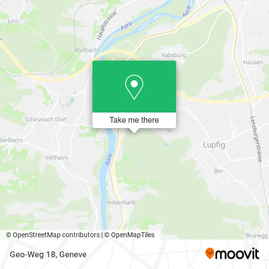 Geo-Weg 18 map