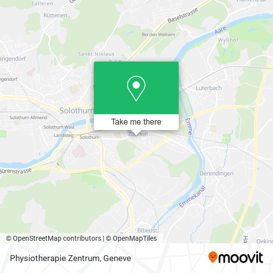 Physiotherapie Zentrum map