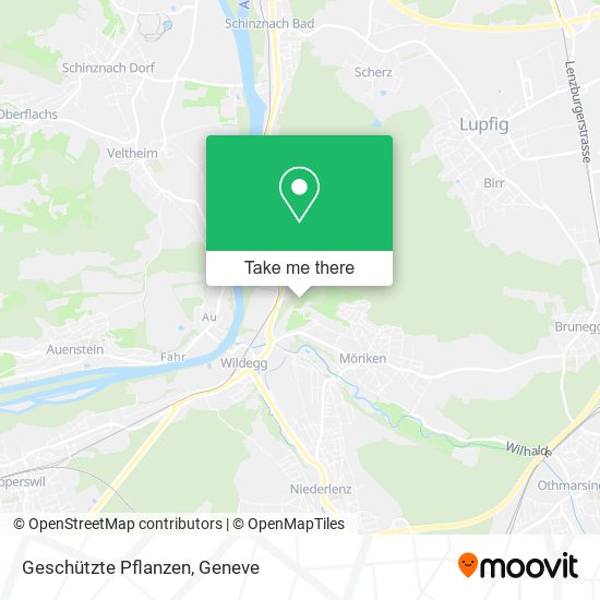 Geschützte Pflanzen map