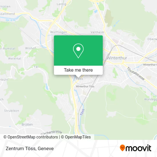 Zentrum Töss map