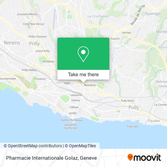 Pharmacie Internationale Golaz map