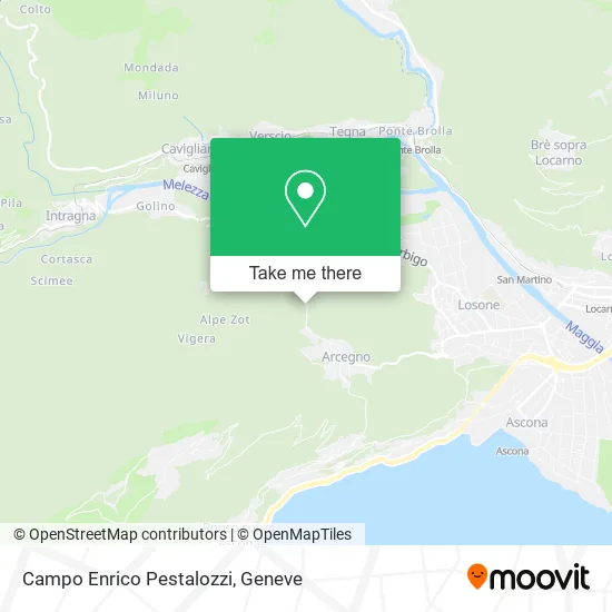 Campo Enrico Pestalozzi map