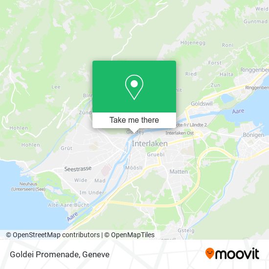 Goldei Promenade map