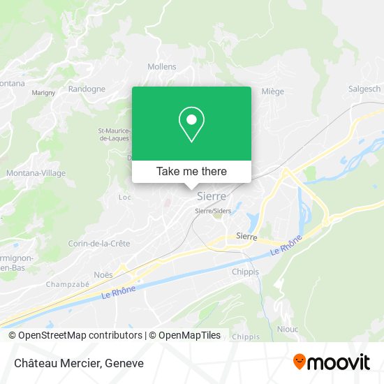 Château Mercier map