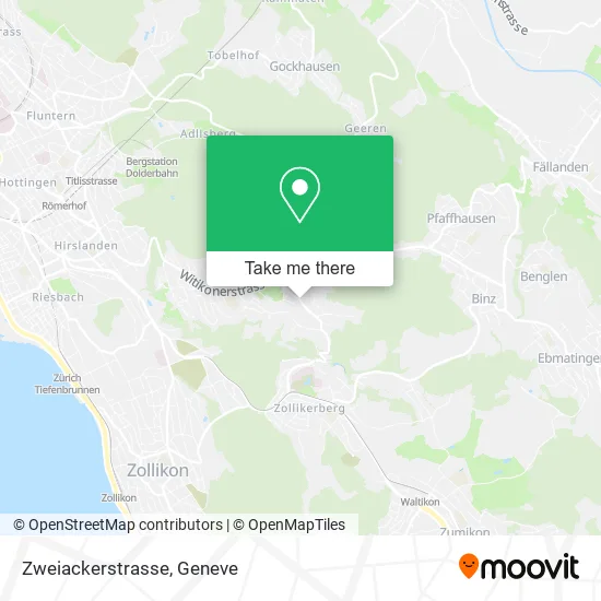 Zweiackerstrasse map