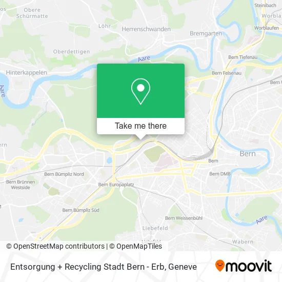 Entsorgung + Recycling Stadt Bern - Erb map