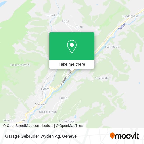 Garage Gebrüder Wyden Ag map