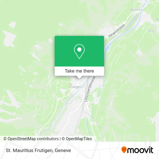 St. Mauritius Frutigen map
