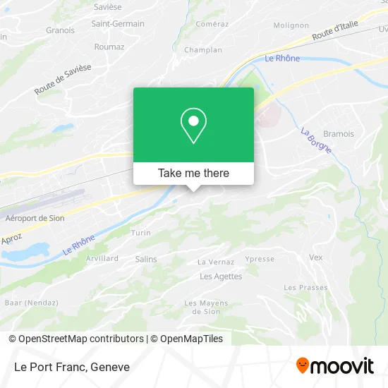 Le Port Franc map