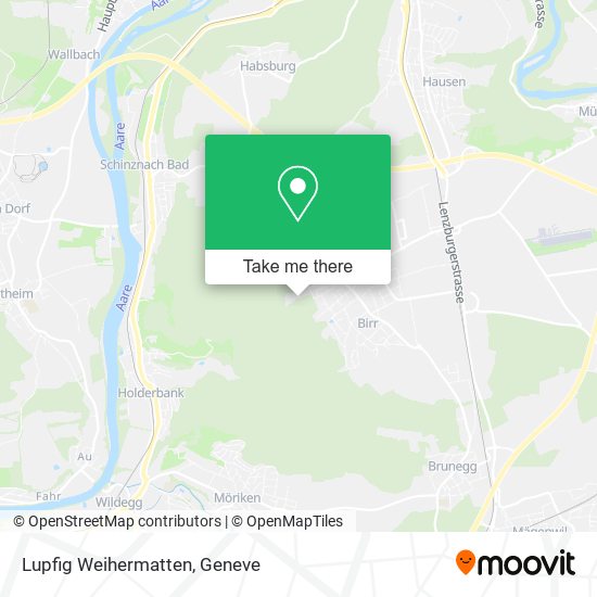 Lupfig Weihermatten map