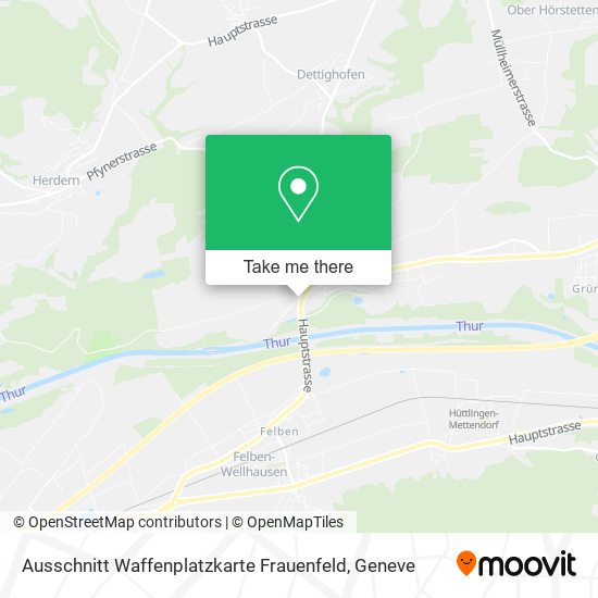 Ausschnitt Waffenplatzkarte Frauenfeld map