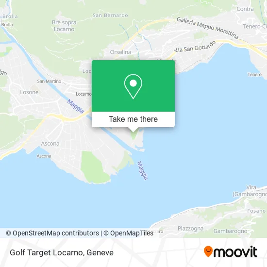 Golf Target Locarno map