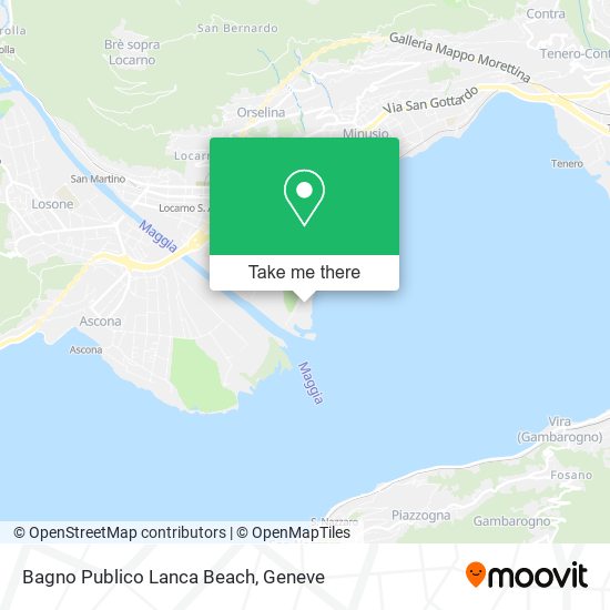 Bagno Publico Lanca Beach map